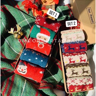 🎄 set 5 tất noel full-box siêu xinh 🎄