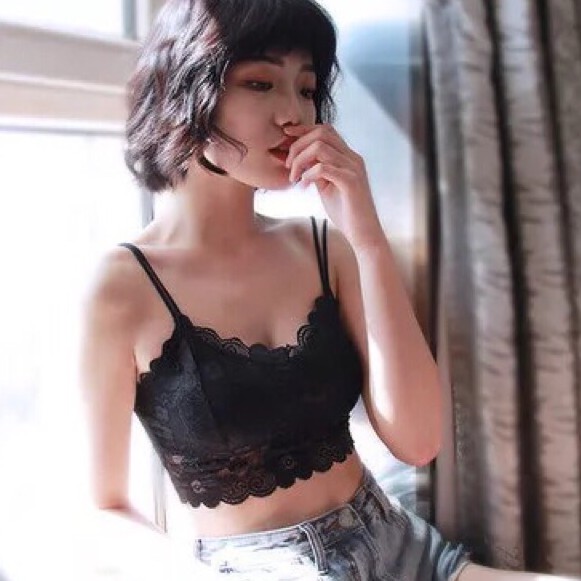 Áo bra 2 dây hoa cúc ren ôm ngực mềm mịn - 𝐁𝐫𝐚-𝟎𝟔 | BigBuy360 - bigbuy360.vn