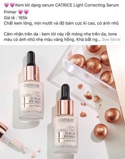 Kem Lót bắt sáng Catrice Serum