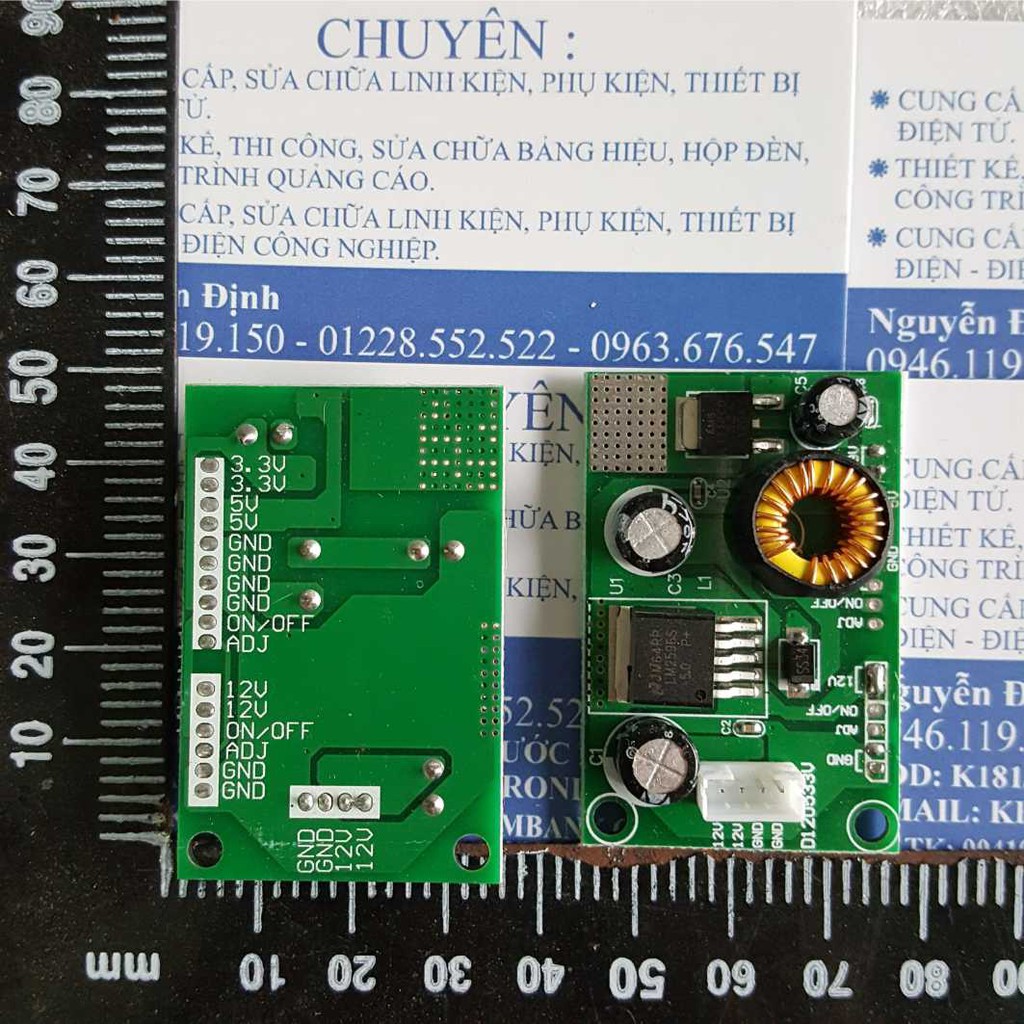 MODULE DC-DC BUCK, GIẢM ÁP INPUT 12VDC OUTPUT 12V 5V 3.3V 3A kde3585