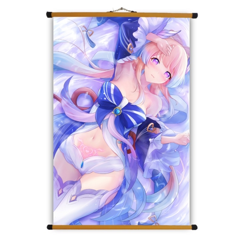 Poster Vải Sangonomiya Kokomi Genshin Impact