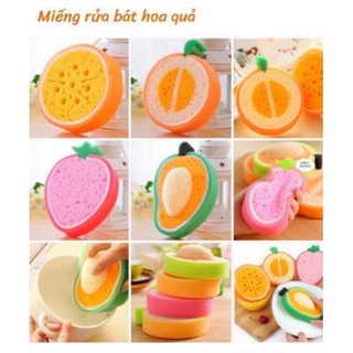 MÚT RỬA BÁT HÌNH HOA QUẢ MẪU MỚI