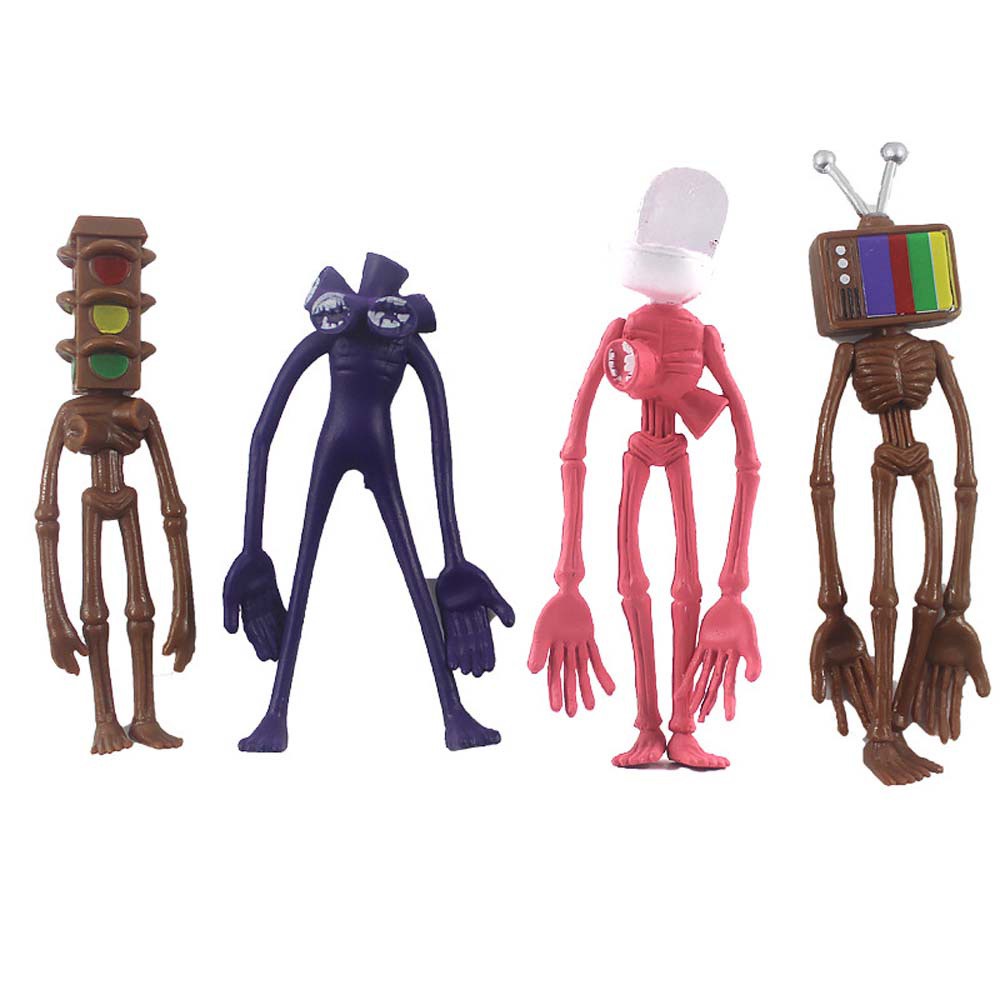 Set 8 mô hình PVC kiểu Anime Siren Head Figuals độc đáo