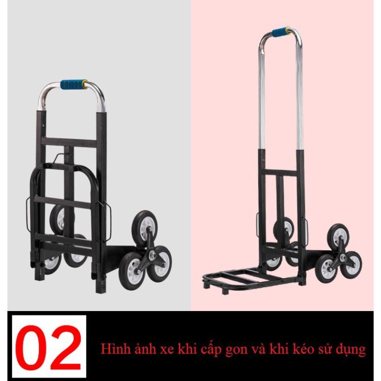 Xe kéo đẩy hàng leo cầu thang 6 bánh tải trọng 200kg WEICOM 9300