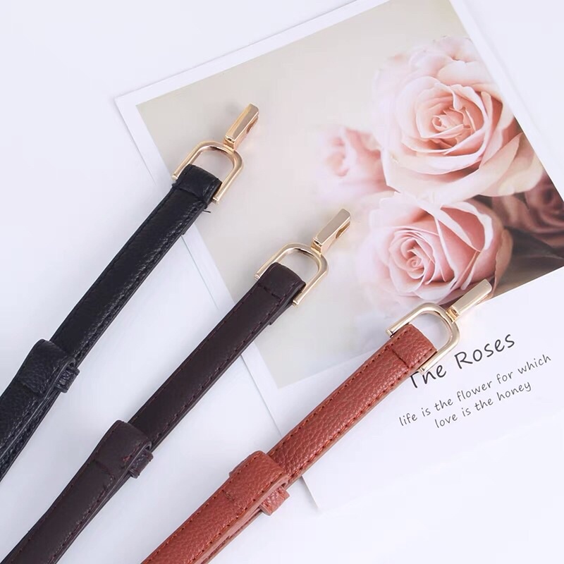 Belt váy bản nhỏ 1.4cm simsimvintage ĐV021 Đai nịt váy áo vest blazer size nhỏ chất da nới eo nhỏ