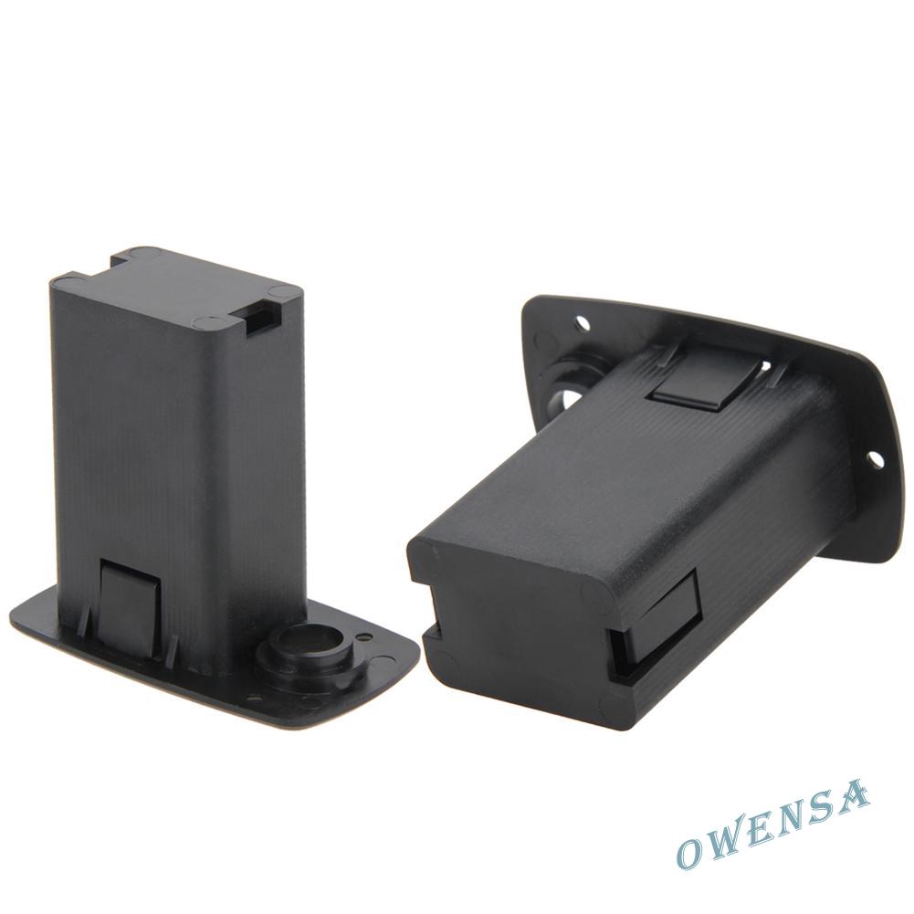 『ow#9V Battery  Holder Cover Box for Acoustic Guitar Bass Pickup Electronic☆