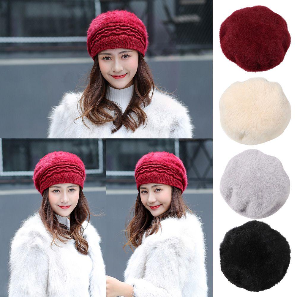 Mũ Beret Dệt Kim Thời Trang Cho Nữ