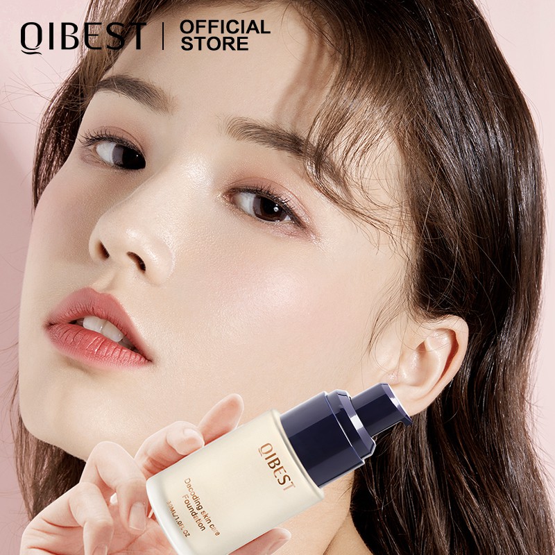 Kem nền QIBEST kiểm soát dầu lâu trôi chống thấm nước che phủ toàn diện 3 tông màu tuỳ chọn 125g | BigBuy360 - bigbuy360.vn