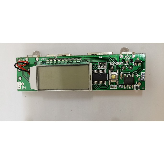 Mạch sạc dự phòng 2A có LCD Loại tốt BQ-U8V1.3 đủ IC bảo vệ, mạch sạc pin 18650