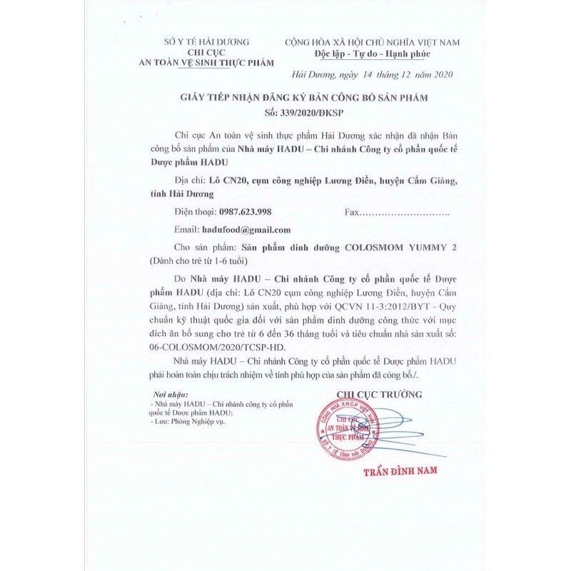 MUA 5 TẶNG 1] Sữa Non Colosmom Yummy Số 2