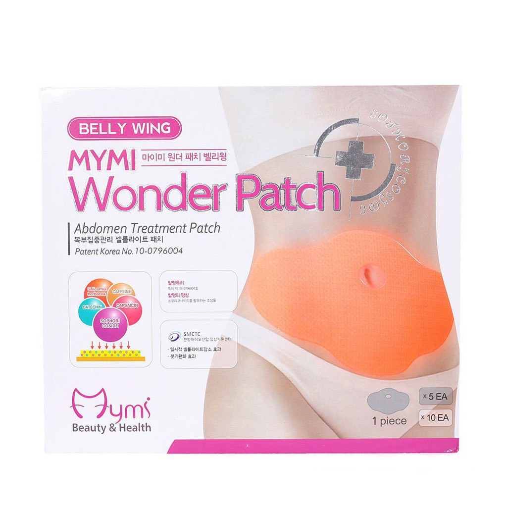 Miếng dán tan mỡ bụng MYMI Wonder Patch Hàn Quốc hàng loại 1 ko dính da