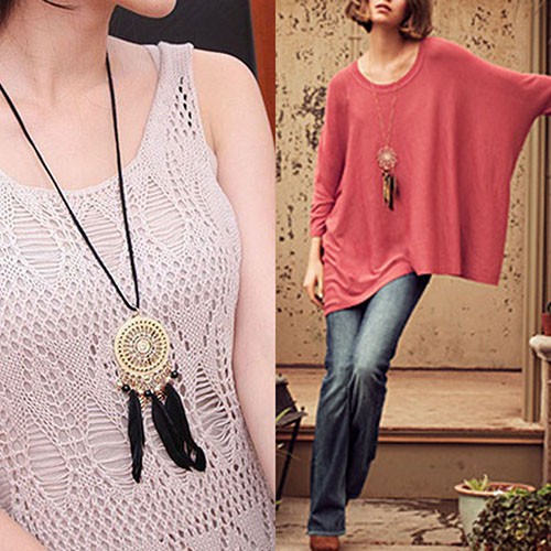 Vòng cổ hình dream catcher phong cách retro cho nữ