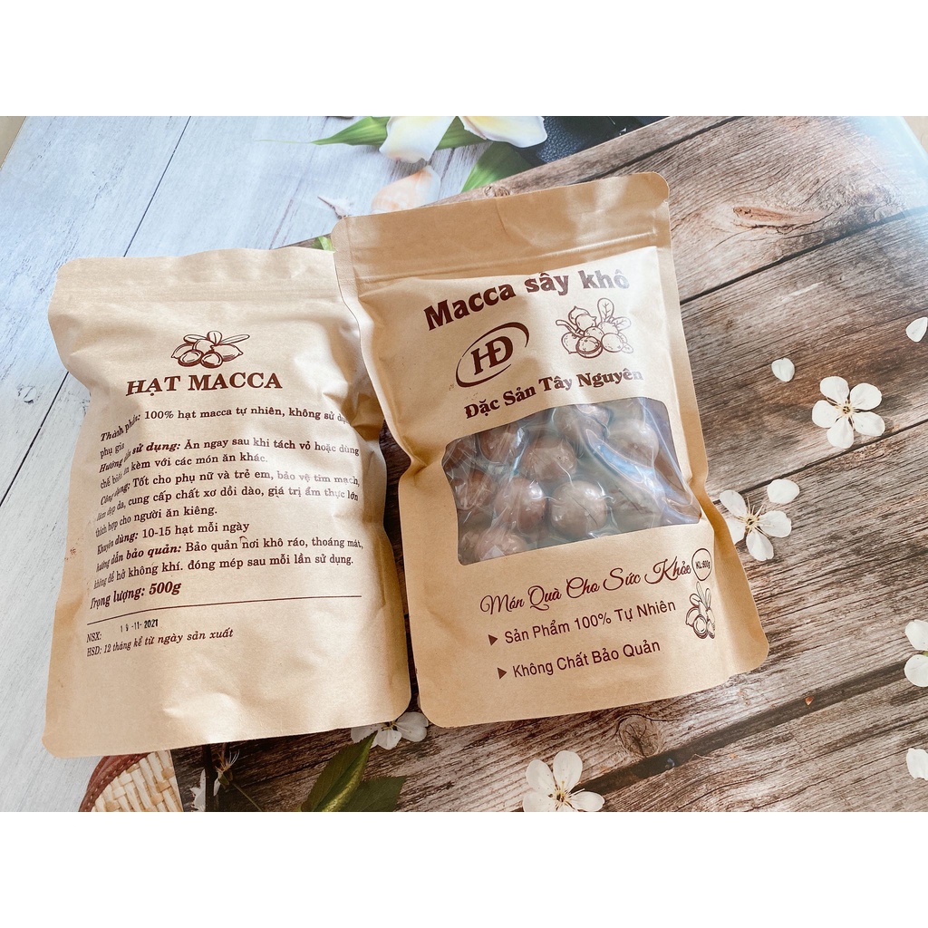 [ MACCA SẠCH ] Hạt Macca Organic ĐăkLăk Size A Sấy Lạnh Giữ Trọn Vẹn Dinh Dưỡng Hạt ( Hạt Mắc Ca Sạch )