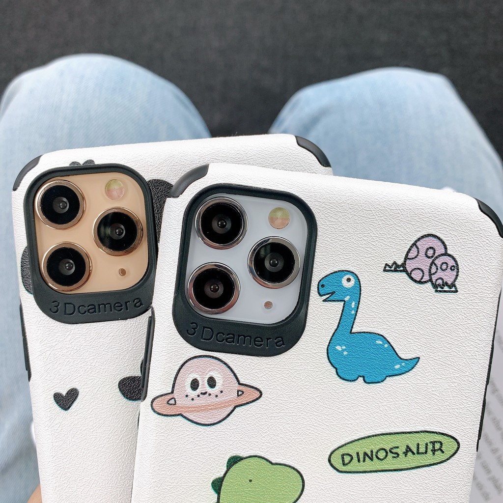 [ IPHONE ] Ốp Lưng Da IMD Dinosaur And Milk - R037 | BigBuy360 - bigbuy360.vn