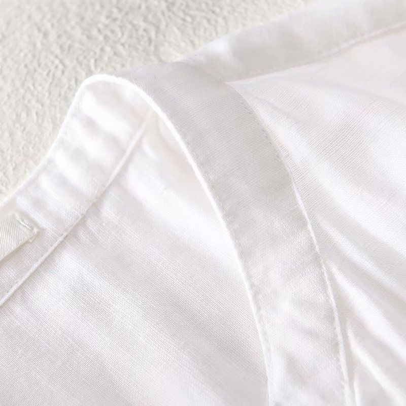 Color-blocking personalized half-sleeve shirts, summer thin men's summer collarless shirts, men's fashion cool tops men's polo shirts