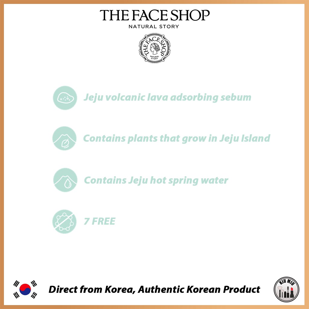 THE FACE SHOP JEJU VOLCANIC LAVA Deep Pore-cleansing Foam Scrub 140ml *ORIGINAL KOREA*