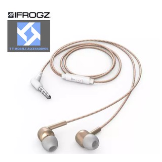 Tai nghe Ifrogz Earbud Aurora, màu rose gold, dài 1.25m, jack 3.5 có mic, IFrogz Vietnam, mới 100%, B/hành 1 năm 1 đổi 1