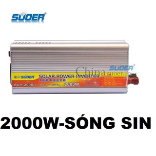 Bộ đổi điện 2000W 12V Sang 220V SUOER SUA - 2000A