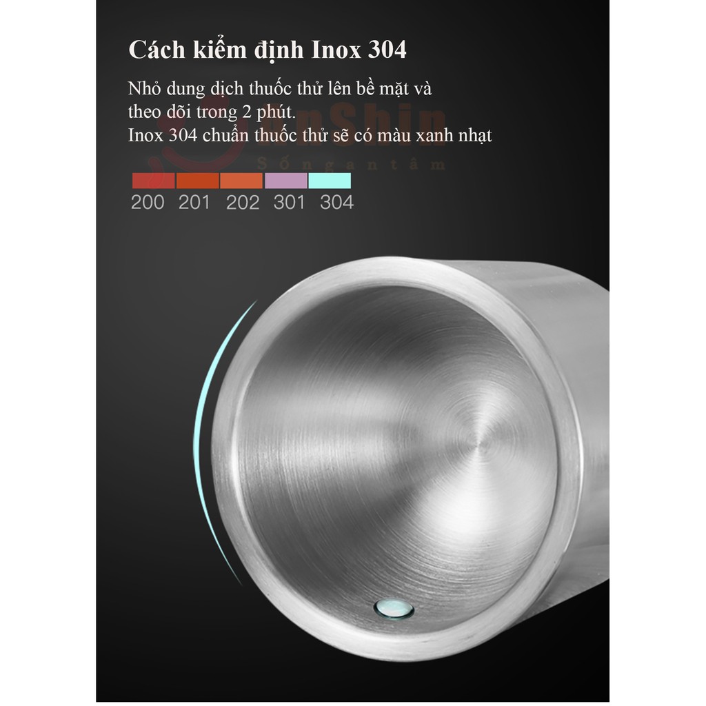 Cối chày Inox 304 cao cấp AnShin