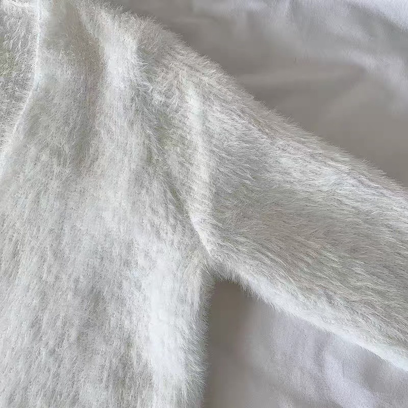 Set áo len lông thỏ hàng cao cấp siêu mềm mịn, đồ bộ nữ mùa đông phong cách ulzzang