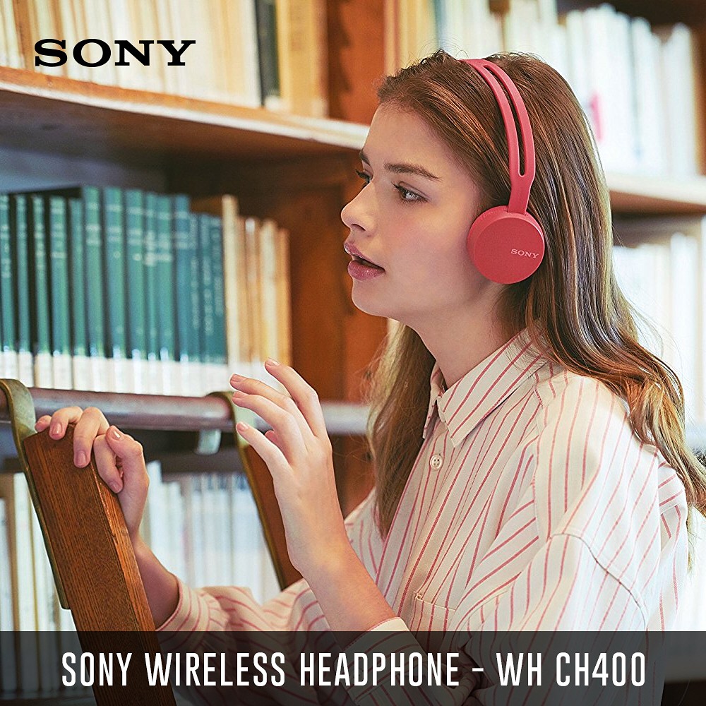 ( BEST SELL ) Tai nghe Bluetooth không dây Sony WH-CH400 có / Micrô - ĐEN