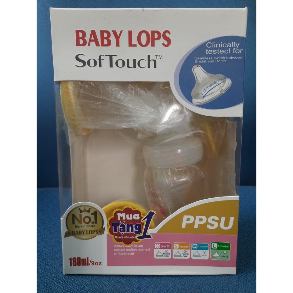 Máy Vắt Sữa Hút Sữa Bằng Tay BABY LOPS, Tặng 01 Núm Silicon Siêu Mềm, An Toàn Cho Mẹ