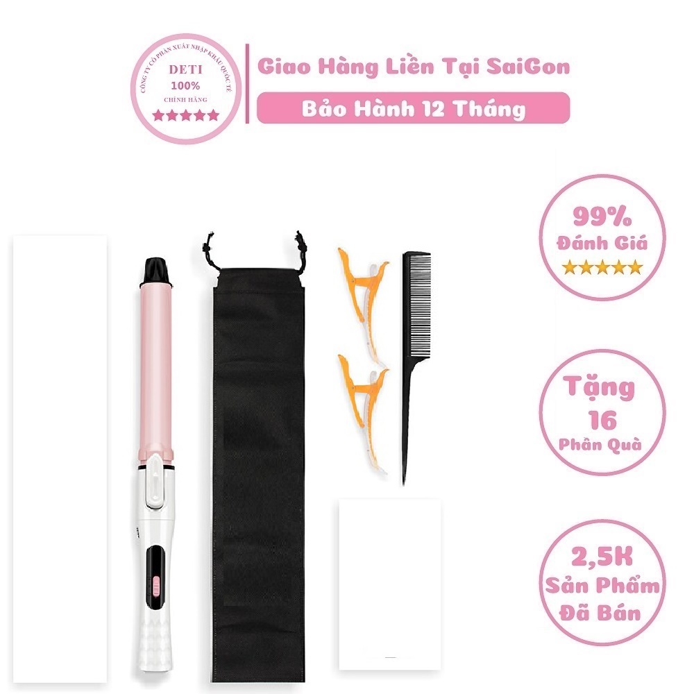 Máy uốn tóc mini tự động làm xoăn hàn quốc xoay trục 360 độ lọn to nhỏ chuyên nghiệp cho salon hàng chính hãng YALIGE