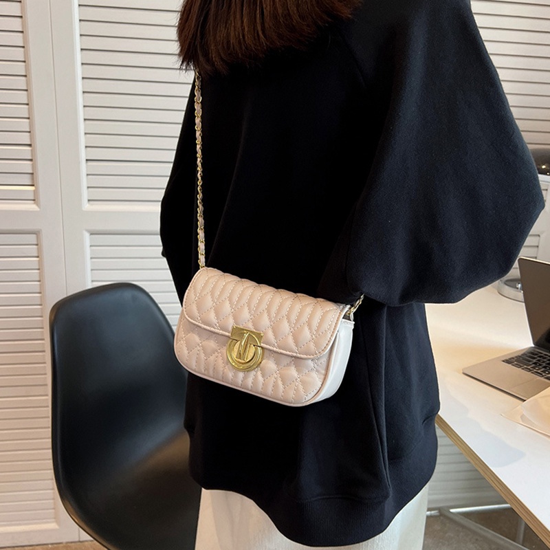 Ielgy Túi Xách Vuông Nhỏ Kết Cấu Nổ Cao Cấp Phối Dây Xích Đeo Vai Phổ Biến Dành Cho Bạn Nữ