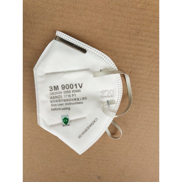 1 Hộp (25 chiếc) Khẩu trang LỌC BỤI, KHÔNG MỜ KÍNH cao cấp 3M-9001V- { Tặng kèm trà thảo dược giải độc gan 50k} | BigBuy360 - bigbuy360.vn