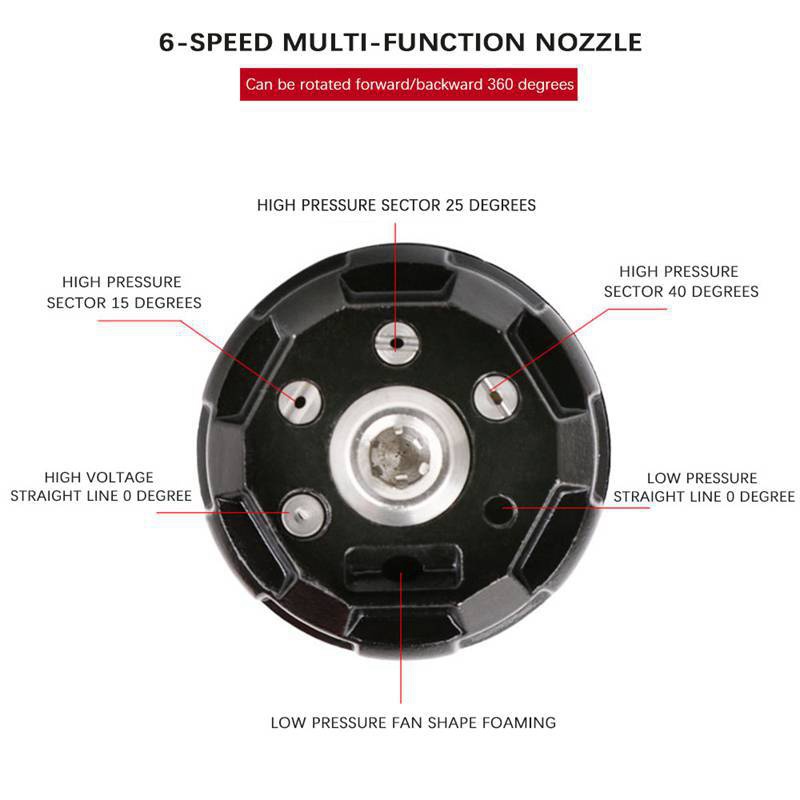 Vòi Xịt Nước 6 Trong 1 1 / 4 Inch Kết Nối Nhanh 4000 PSI