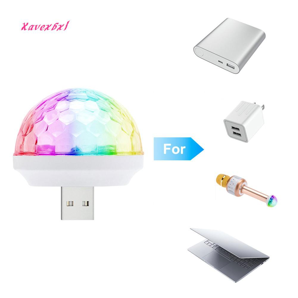 Đèn Disco USB Mini Hình Quả Cầu Nhiều Màu Sắc Có Âm Thanh Kích Hoạt Cho Tiệc Tùng