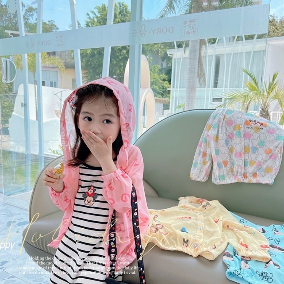 Áo Chống Nắng Chống Tia Cực Tím Phong Cách Nhật Hàn Kiểu Mới Cho Bé Gái 10 Tới 10 Tuổi
