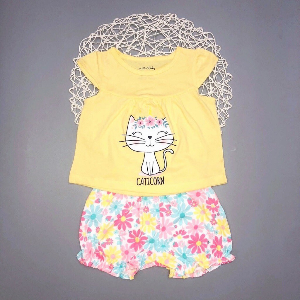 Bộ Thun Bé Gái, Size 1-8, Hàng Made In Vn, Chất Cotton Xuất Dư Đẹp, Áo Cánh Tiên, Quần Bo Chun Siêu Đáng Yêu