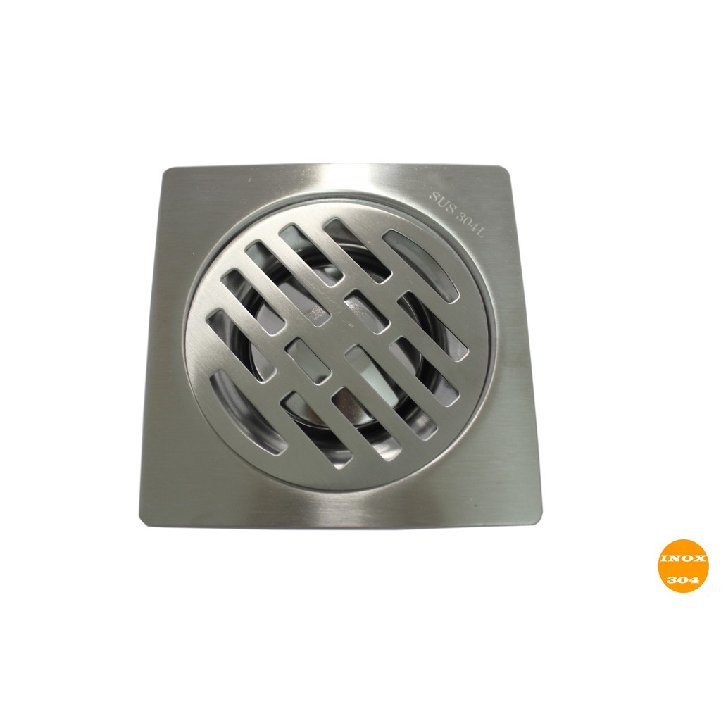 Phễu Thoát Sàn Chống Hôi, Ngăn Mùi Inox SUS 304 kích thước mặt 15 x 15 cm