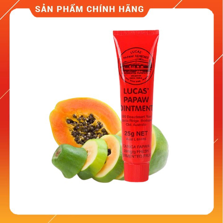 Kem đa năng LUCAS - 25g ( chiết xuất từ đu đủ), dùng cho trẻ từ sơ sinh và người lớn, điều trị các vấn đề về da.