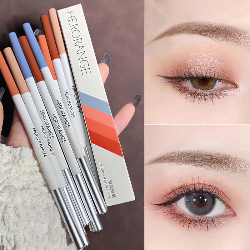 Bút Kẻ Lông Mày 4 Màu Tự Nhiên Chống Thấm Nước Lâu Trôi