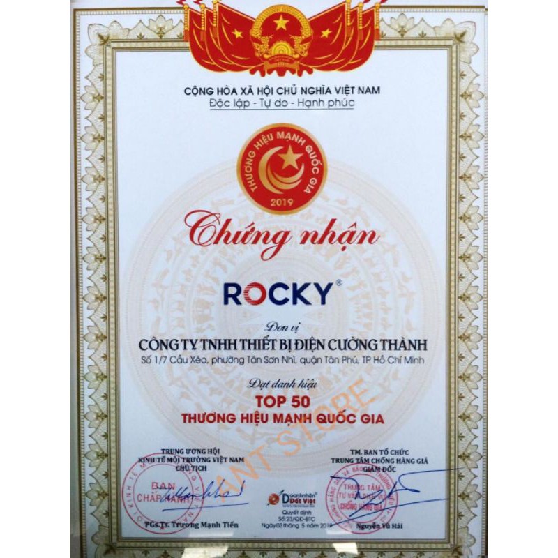 Cầu dao an toàn 10A 15A 20A 30A và 40A ROCKY- CB CỐC