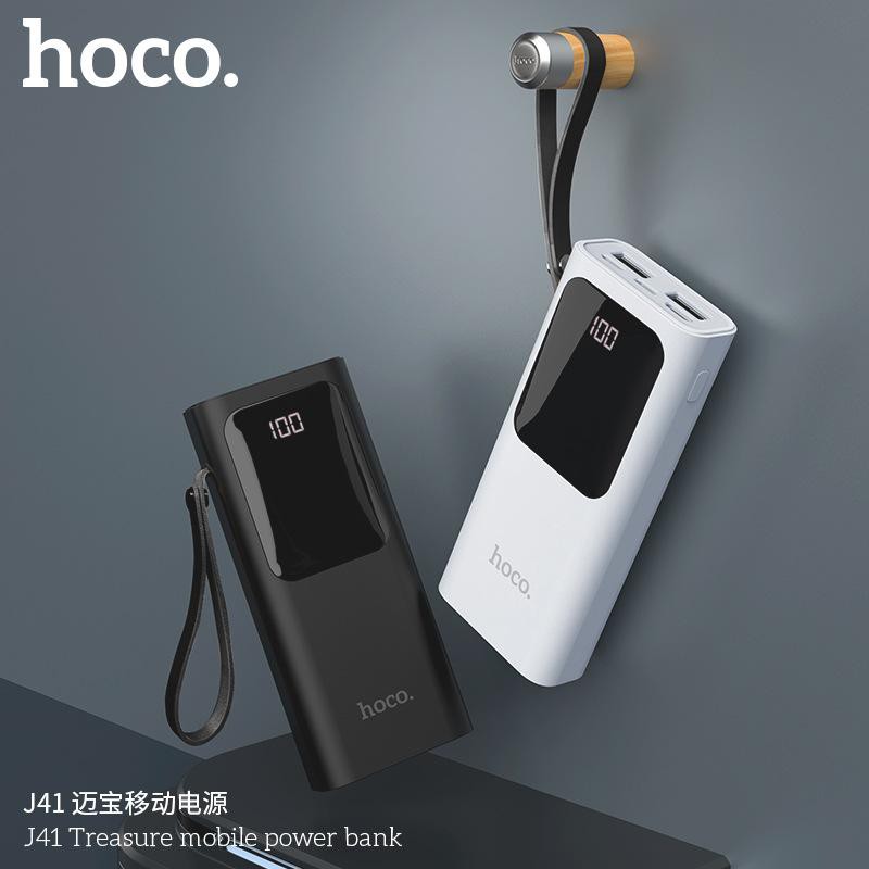 Pin sạc dự phòng Hoco J41 Intelligent Balance 10000mAh lõi Polymer 3 cổng input (Màu ngẫu nhiên)