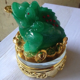 Thiềm thừ ngậm tiền tài lộc ( Vàng, cẩm thạch)