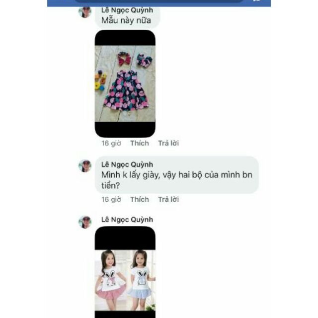 Combo giày và đầm cho khách