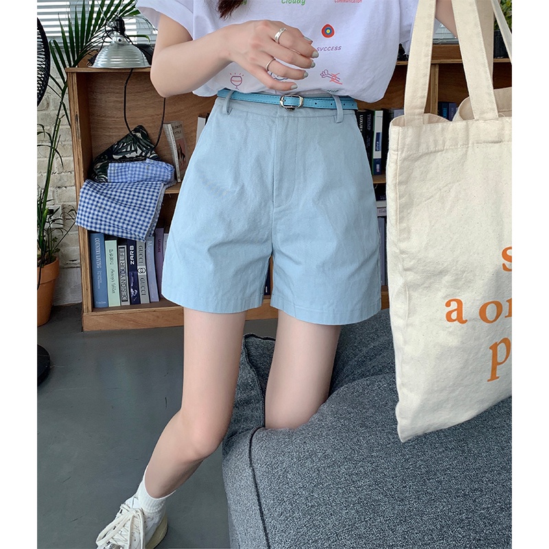 Quần Short Ống Suông Phối Thắt Lưng Thời Trang Năng Động 51289