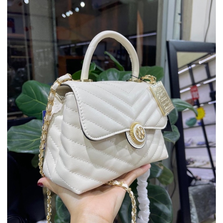 Túi Isabel bag quai cầm kèm dây đeo chéo sz20cm