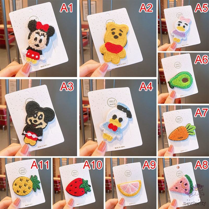 Kẹp Tóc Họa Tiết Trái Cây/ Hoạt Hình Dễ Thương Xinh Xắn Phong Cách Hàn Quốc