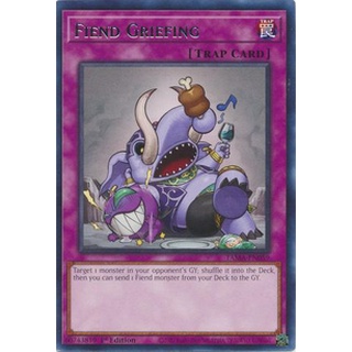 Thẻ bài yugioh fiend griefing - tama-en059 - rare 1st edition