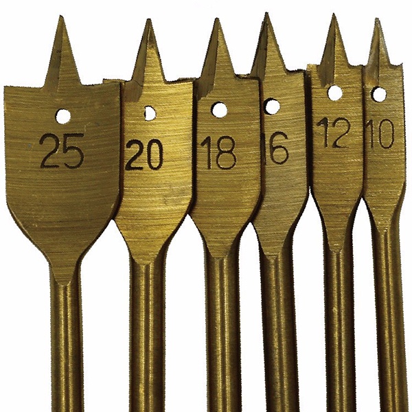 ❤️FREESHIP❤️ Bộ 6 mũi khoan gỗ - mũi khoan khoét gỗ đuôi cá phủ titanium hàng công ty