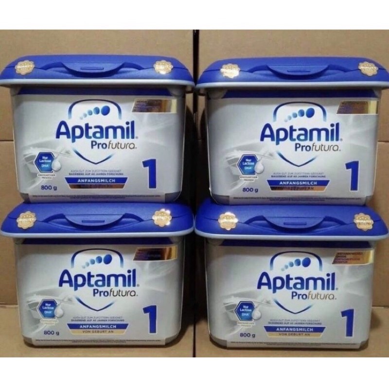 Sữa Aptamil bạc nội địa Đức hàng Air 800g PRe, số 1, số 2