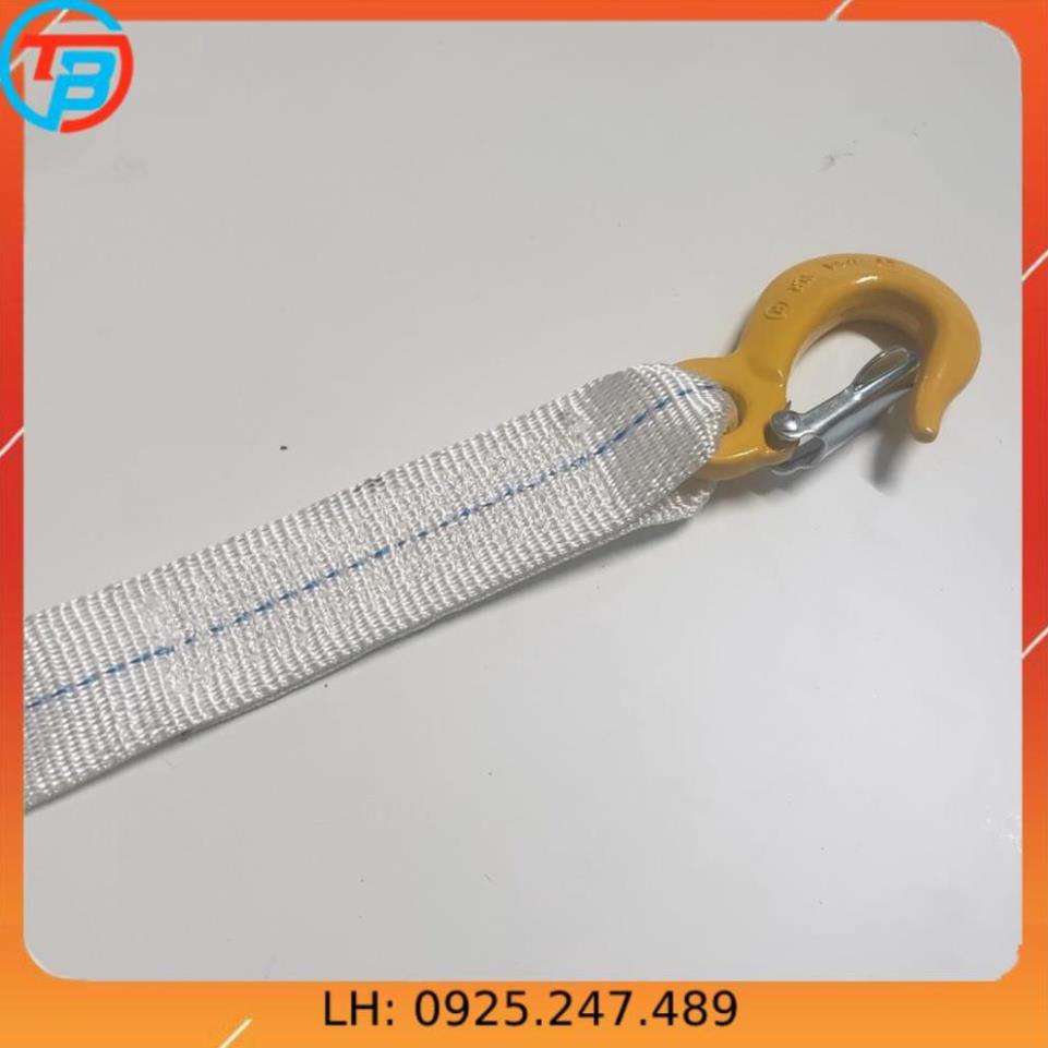 Dây cáp kéo xe cứu hộ 3 tấn, tải đứt 5 tấn cáp kéo hàng có móc - CÁP THÉP Thái Bình Vina