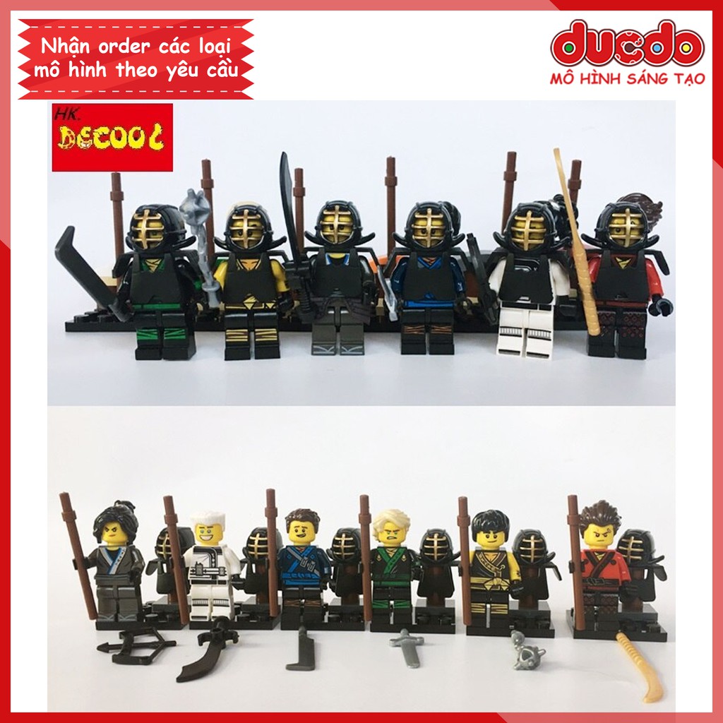 Combo 6 nhân vật Ninjago DECOOL 10059 - 10064 | Đồ chơi Lắp ghép Xếp hình Minifigures Mini Ninja Mô hình