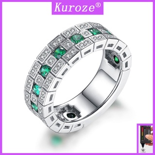 Nhẫn Đính Kim Cương Trắng Phong Cách Vintage Kuroze