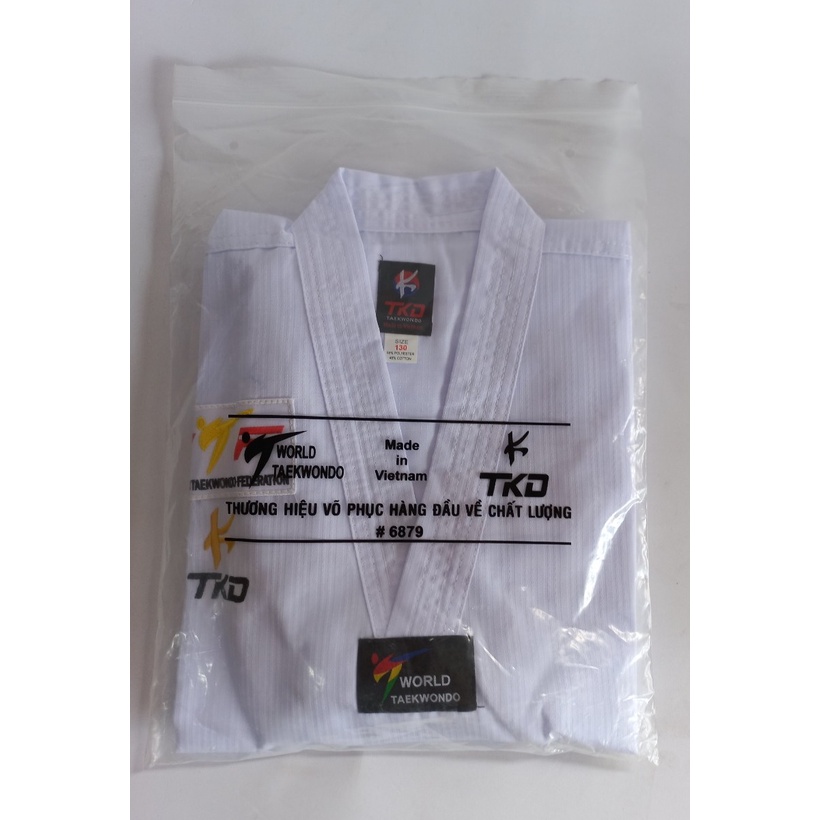 Võ Phục Taekwondo Vải 3 Sọc